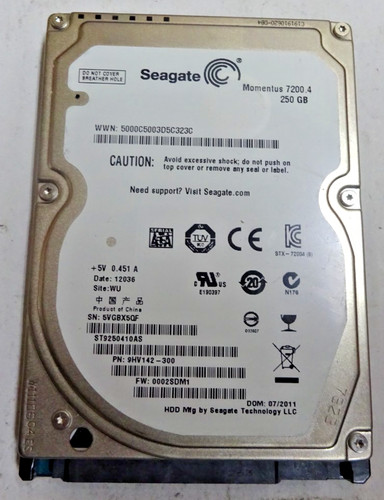 Seagate st925040as 250 - *st925040as*, gb