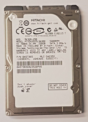 250 sata hitachi - gb,