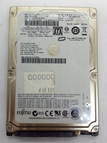 Fujitsu mhy2250bh 250 - fujitsu,