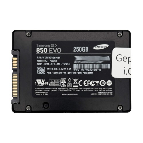 Samsung 850 evo - 250gb, 2,5"