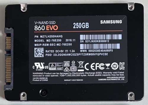 Samsung ssd 250gb 860 evo - samsung, /