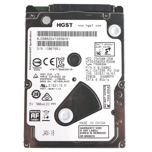 250gb hgst travelstar z5k500 - 250gb,