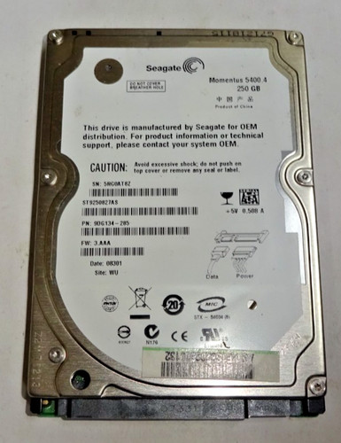 Seagate st9250827as 250 - seagate, ***st9250827as