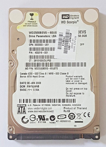 250 sata western digital - western,