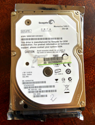 Seagate momentus 5400 250gb - seagate,