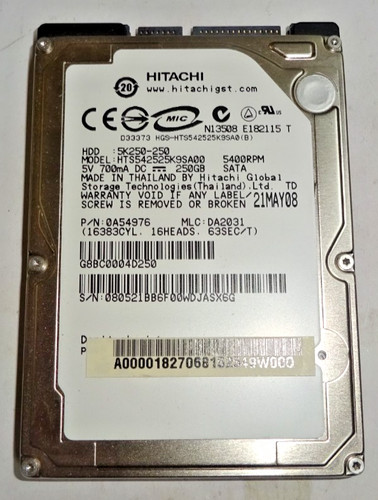 Hitachi hts542525k9sa00 - hitachi,
