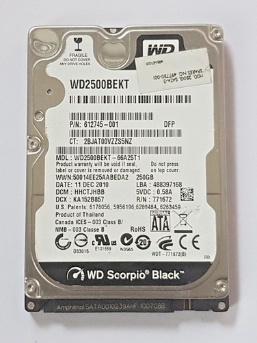 250 sata western digital - 250, gb