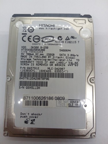 Hitachi hts545025b9a300 250 - hitachi,