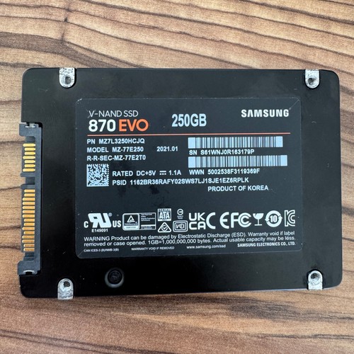 Samsung 870 evo 250gb zoll - 250gb, 2,5