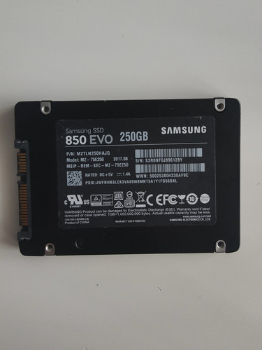 Samsung ssd 850 evo 250gb - 250gb, 2,5"