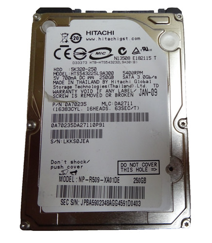250gb sata notebook hdd - sata,