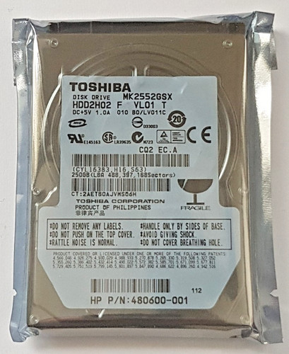 250 sata toshiba mk2552gsx - 250,