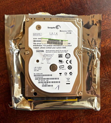 Seagate momentus 5400 250gb - seagate,