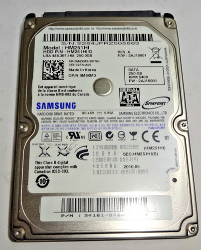 Samsung hm251hi 250 gb - ***,