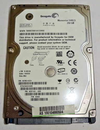Seagate st9250320as 250 - seagate, ***