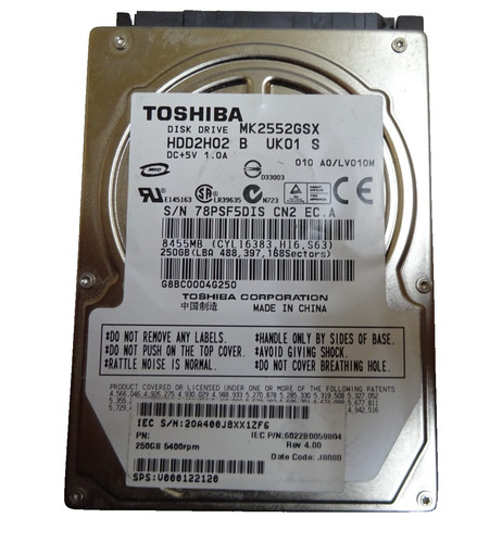 250 sata toshiba mk2552gsx - sata,