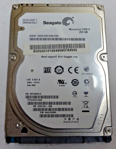 Seagate 5vcakhlg 250 - *5vcakhlg*, *