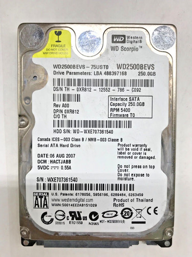 250 sata notebook - 250,