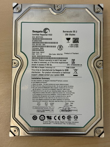 250 sata hdd seagate - gb,