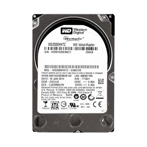 Velociraptor 250gb 10k - 250gb, 64mb