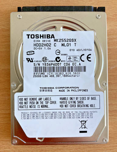 Festplatte toshiba 250gb - festplatte,