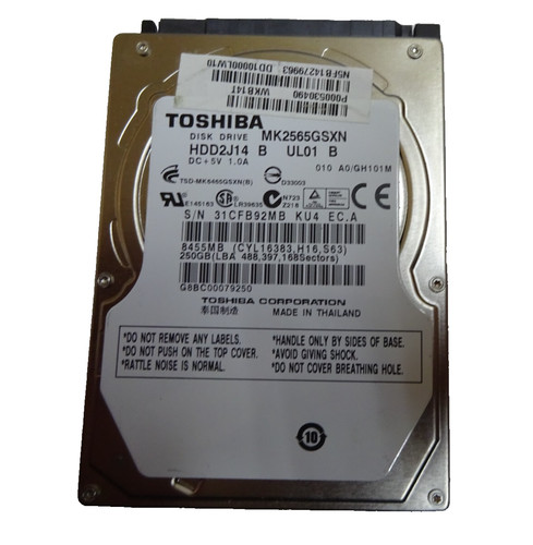 250 sata toshiba mk2565gsxn - sata,