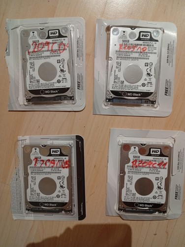 Black 500gb hdd - wd, sata