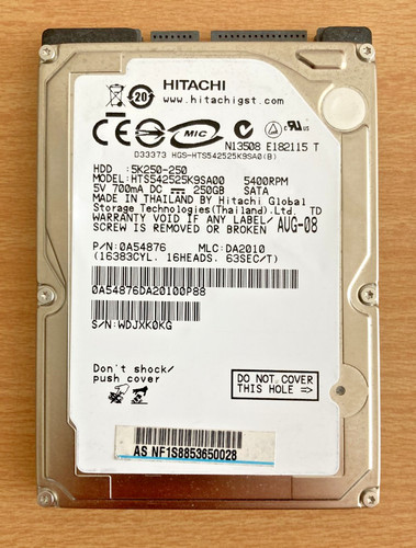 Festplatte hitachi 250gb - hitachi,