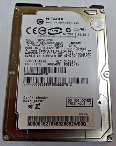 Hitachi hts542525k9sa00 - ***,