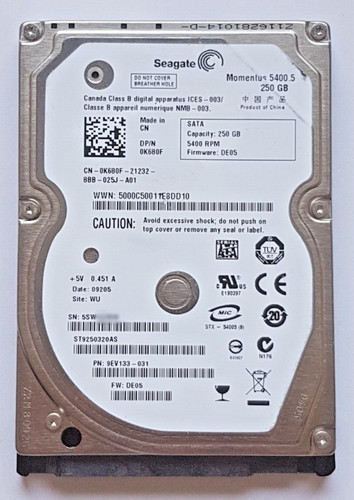 250 sata seagate momentus - 250,