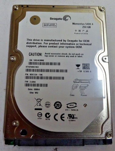 Seagate st9250827as - ***, ***